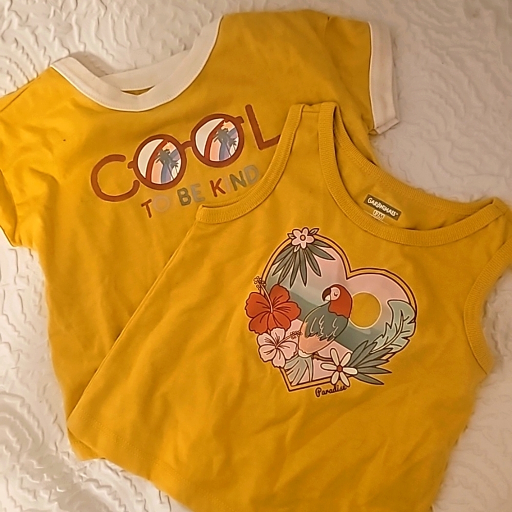 Pair relaxing shirt and tank